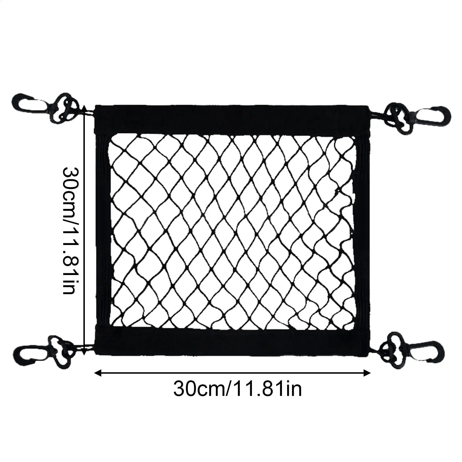 Motorcycle Cargo Net High Elastic Polyester Cargo Net With 4 Hooks 360 Degree Rotatable Easy Installation Motorcycle Net