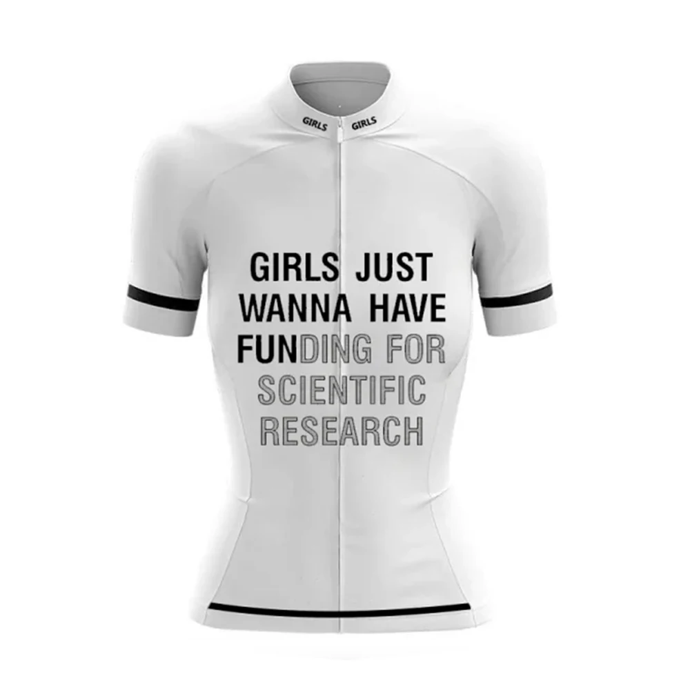

Girls Just Wanna Have Fun Women Cycling Jersey Short Sleeve Bike Shirt Bicycle Wear Mountain Road Clothes Cycle MTB Clothing