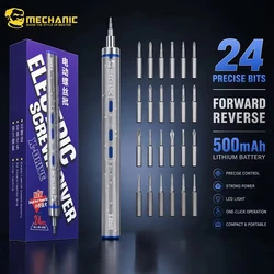 Precision Electric Screwdriver with 24 S2 Bits for Electronics and Repair Tools (X - Drive)