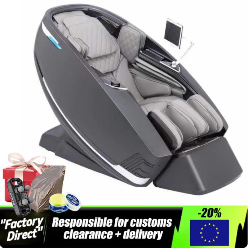 Jinkairui Luxury Smart Full-Body Zero-Gravity Shiatsu Massage Chair Airbag Surround Bluetooth Music Massage Sofa 4D Kneading X