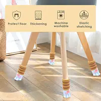 Knitted Furniture Feet Covers - Cute Cat Paw Chair Leg Socks, Anti-Slip Noise Reducing Floor Protectors for Chairs 3