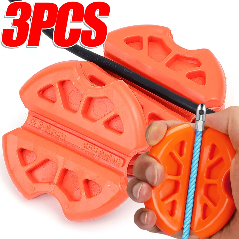 Electrician Threading Aids Anti-Slip Rubber Puller Reusable Wire Threading Auxiliary Tool Wire Pulling Perforated Tube Gripper cable puller