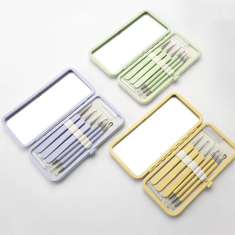 

Набор инструментов для удаления чёрных точек на лице, из нержавеющей стали, 5/6 шт.