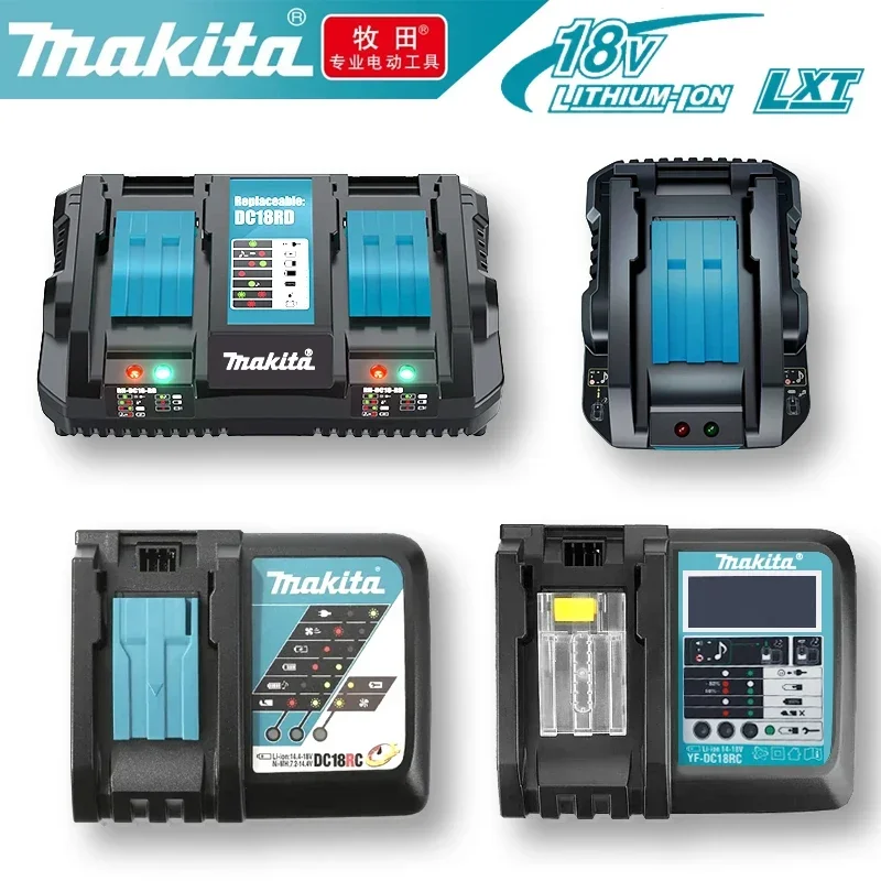 Original Makita Charger DC18RC 3A Li-ion Compatible with 14.4V 18V LXT BL1815 BL1860 BL1430 BL1450 Drill Batteries Charger charger adapter battery charger