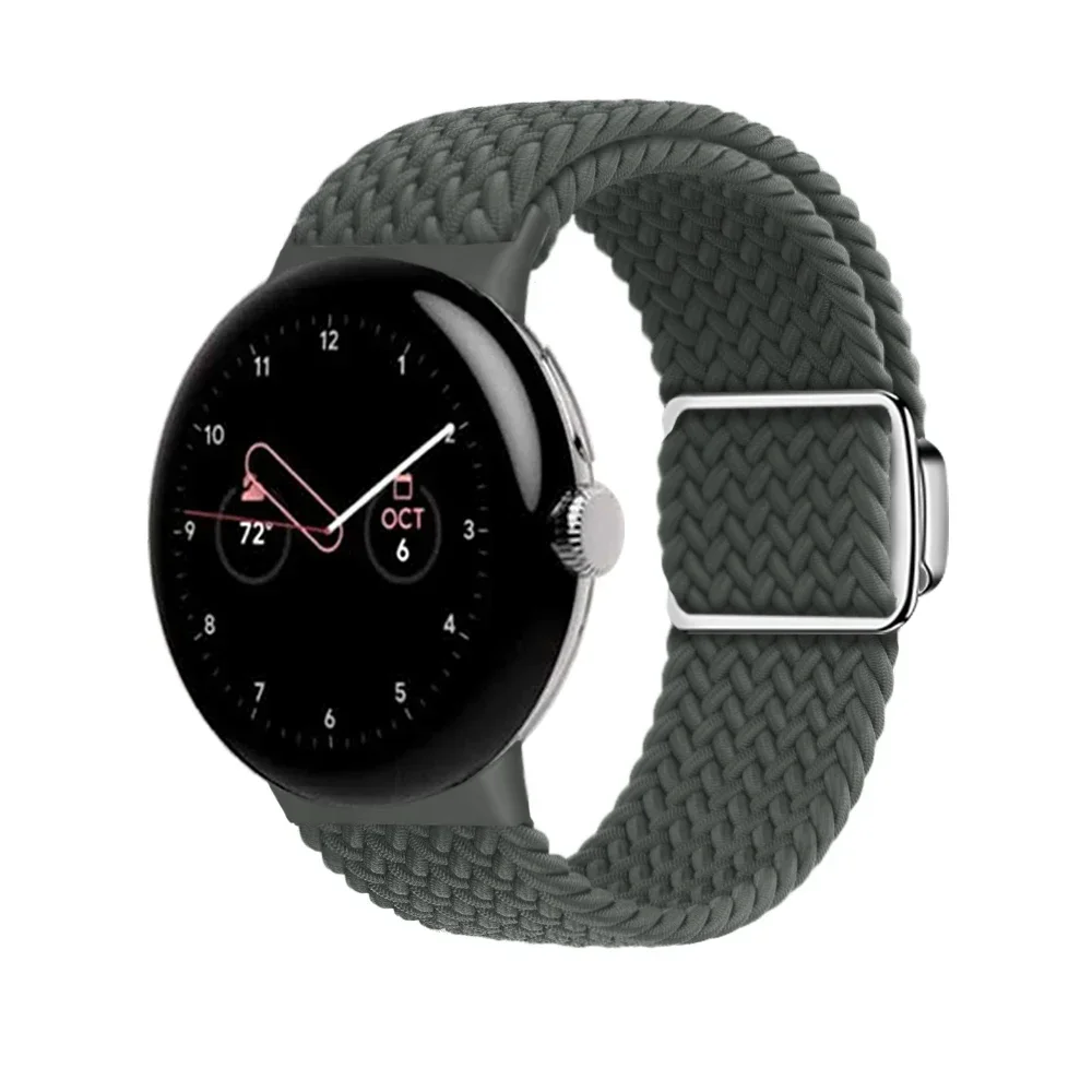 Magnetic Nylon Braided Loop Strap - Adjustable and Replaceable Wristband Bracelet