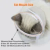 Breathable Clear Cat Muzzle Anti-Bite Grooming Cover Portable Head Hood Cover Cat Grooming Mouth Cover Adjustable Pet Supplies 5