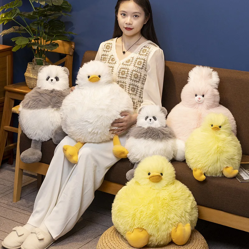 

25cm Kawaii Fat Duck Plush Toy Cute Stuffed Animals Panda Bunny Plushies Doll Birthday Gift for Preschool Kids Teens Toddlers