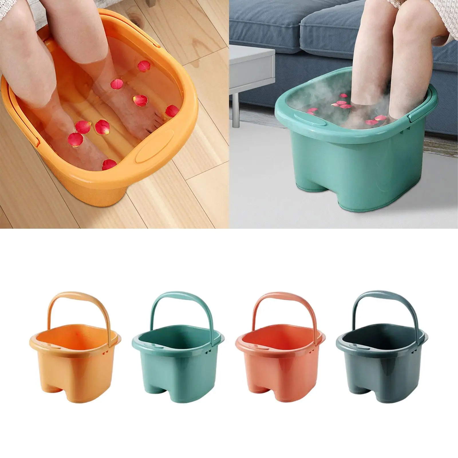 Foot Soaking Bath Basin Sturdy Durable Foot SPA Bucket Foot Bath Soak Tub Foot Bath Tub for Dry Cracked Feet Home SPA Treatment