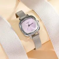 Fashion Women Small Dial Quartz Mesh Strap Watch 3