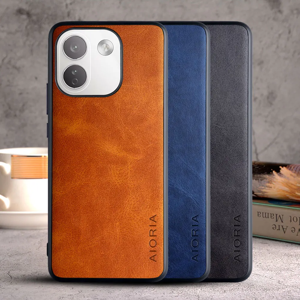Luxury Vintage Leather Skin Case Cover