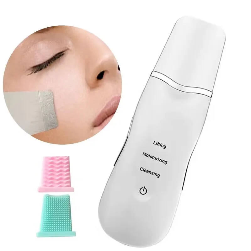 Facial Cleaner Facial Scrubber Blackhead Remover Ultrasonic Face Cleaning Skin Scrubber Cleanser Vibration Blackhead Removal Tool Cleansing Deep Facial Pore Peeling Machine