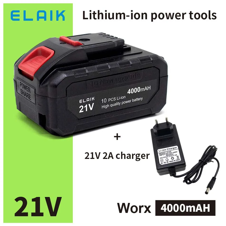 

High capacity 18V 21V4A4000mAh Vickers Power Tools Universal rechargeable battery Electric screwdriver Electric drill Lithium io