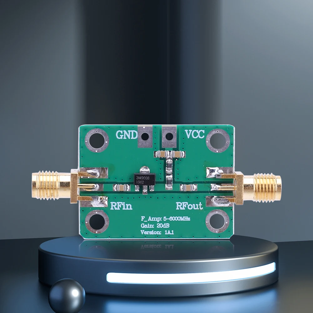 광대역 RF 신호 증폭기 모듈, 저소음 LNA, 이득 광대역 모듈, DC 3.3-6V, 20dB, 5-3500MHz