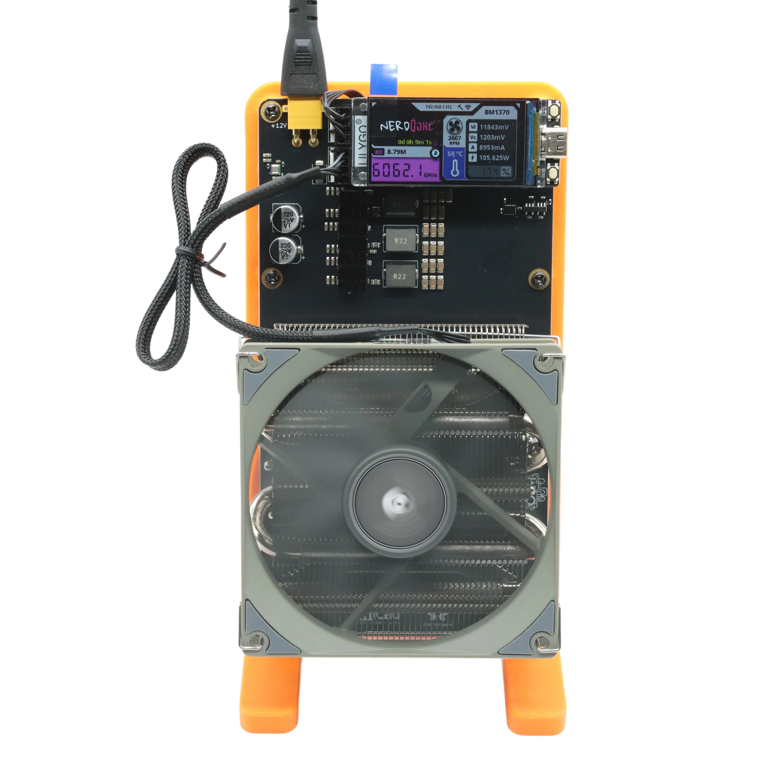 NerdQaxe++ Rev6.1 6Th/s 100W BM1370 Asic Chip Open Source Bitcoin Solo  Miner - AliExpress 7