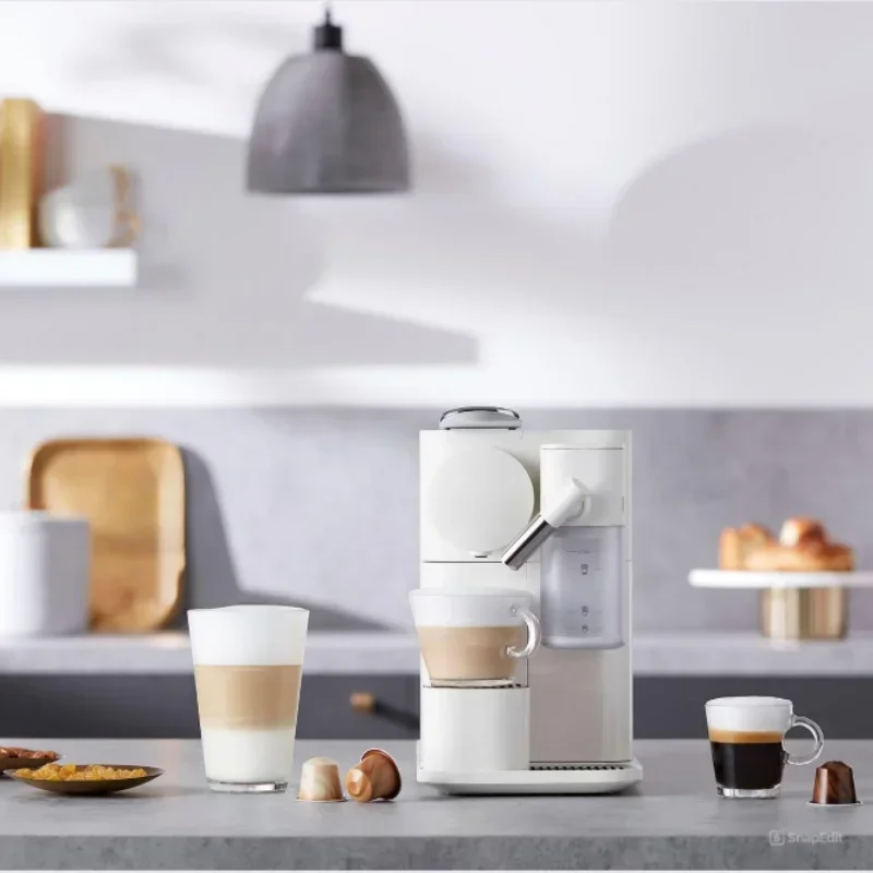HOT Product  Coffee Makers Lattissima One Original Espresso Machine with Milk Frother, Silky White 2
