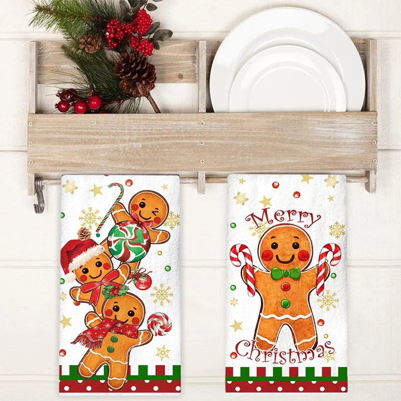 2pcs Christmas Kitchen Towels 2