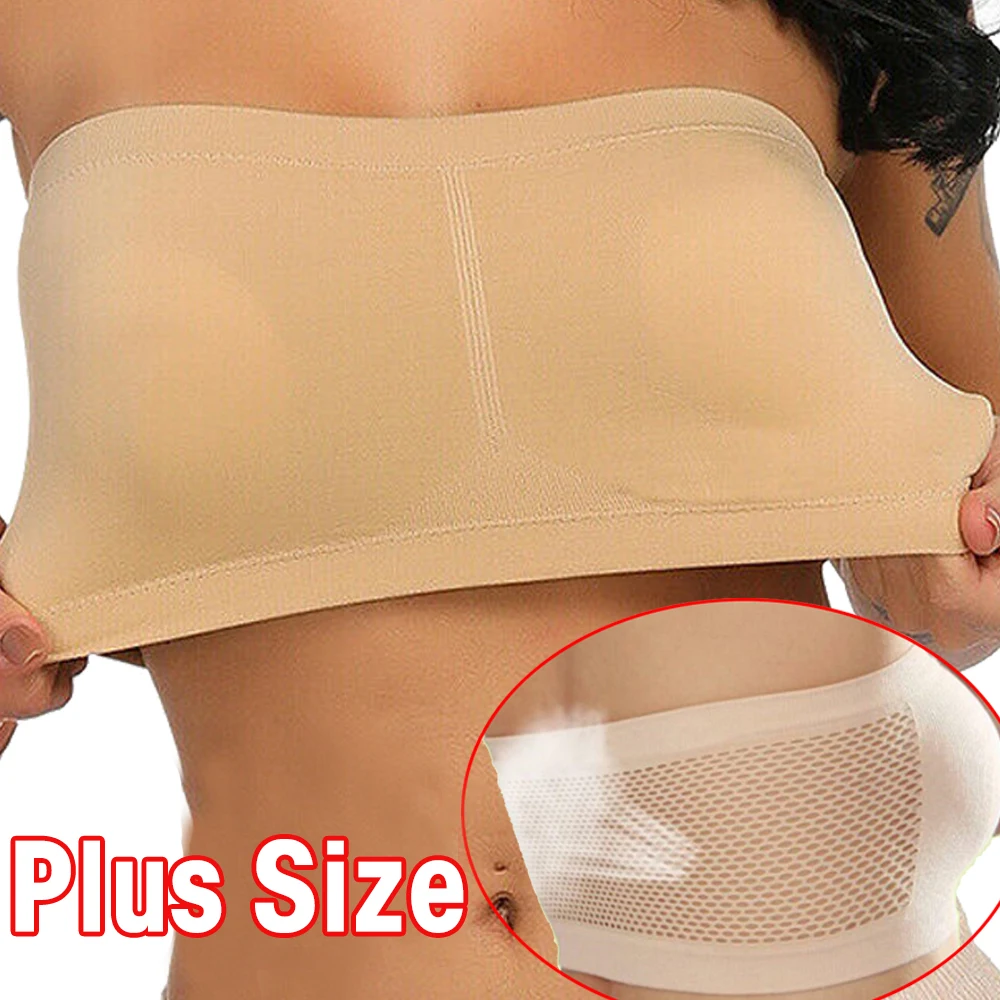 Summer Thin Mesh Breathable Versatile Bra for Women's Underwear Seamless Wrap Bra Anti Strap Sports Bra Strapless Underwear 2