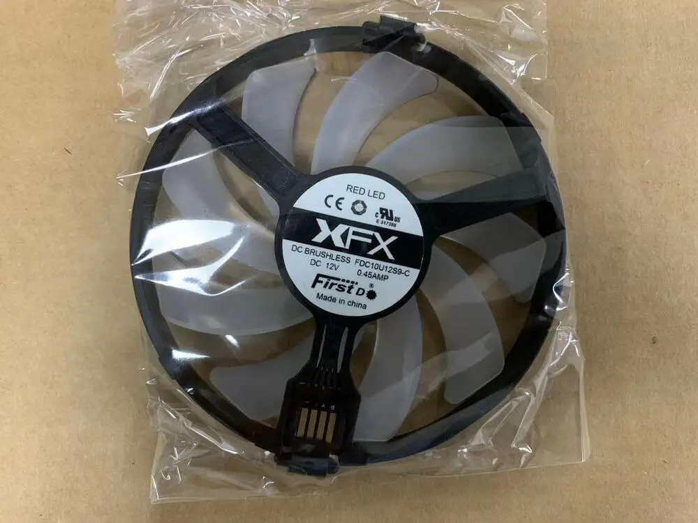 1Pc Xfx Rx470 Rx480 Grafica 0.45A Gpu Ventola Per Xfx Rx 370/470/480/580 Gtr