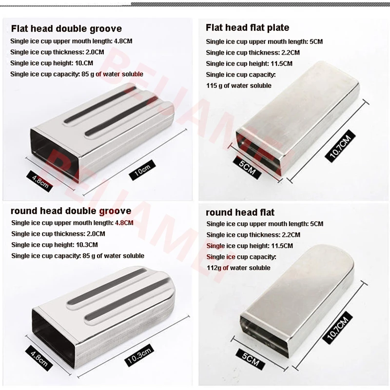 Commercial 40pcs/Batch Stainless Steel Ice Cream Mold DIY Popsicle Mould Ice Cream Popsicle Holder DIY Ice Lolly Tool 6