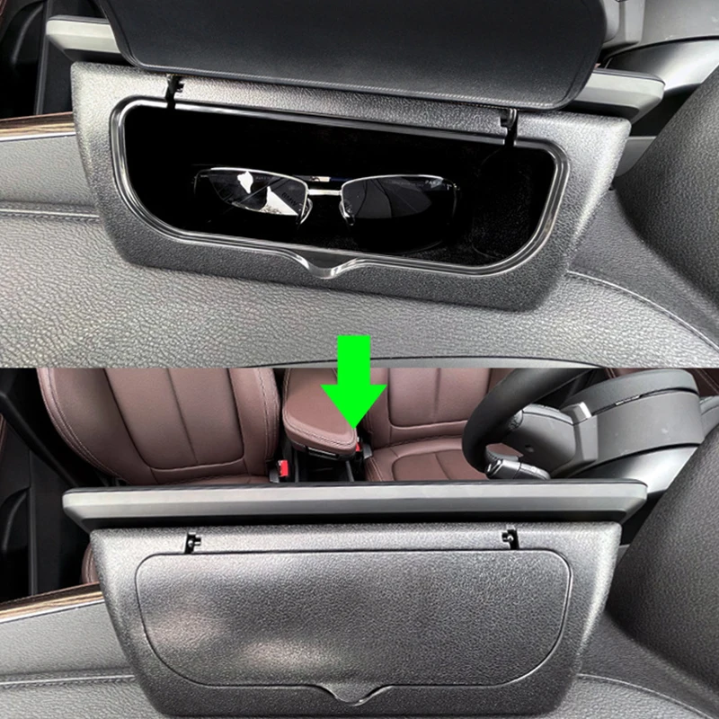 LUWU Compatible avec BMW X1 X2 X3 X5 1er 3er 5er 7er Étui à  Lunettes,Porte-Lunettes de Voiture,Étui Lunettes de Soleil  Voiture,Universel Lunettes