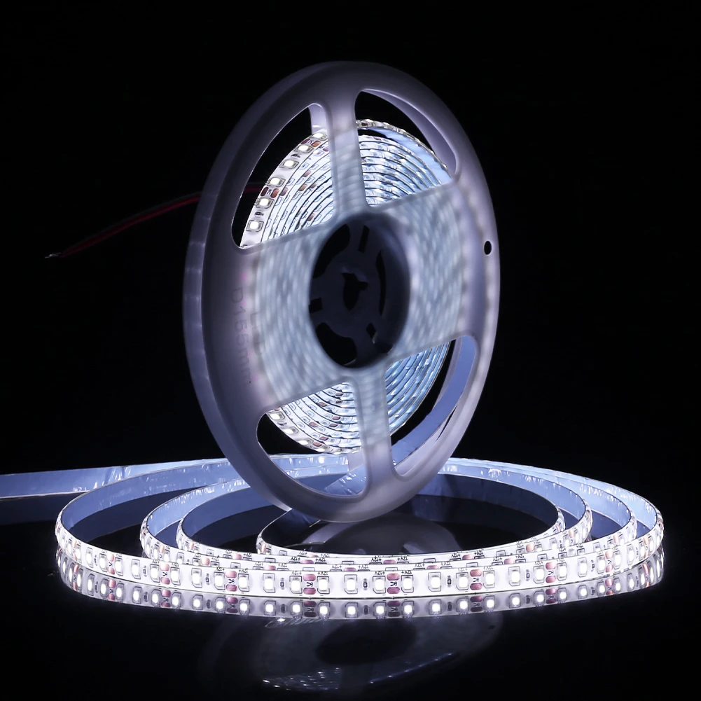 

12V 5M SMD 2835 LED Strip Light 120 LEDs Tape Flexible LED Lights Indoor Lingting For Home RV Waterproof IP65