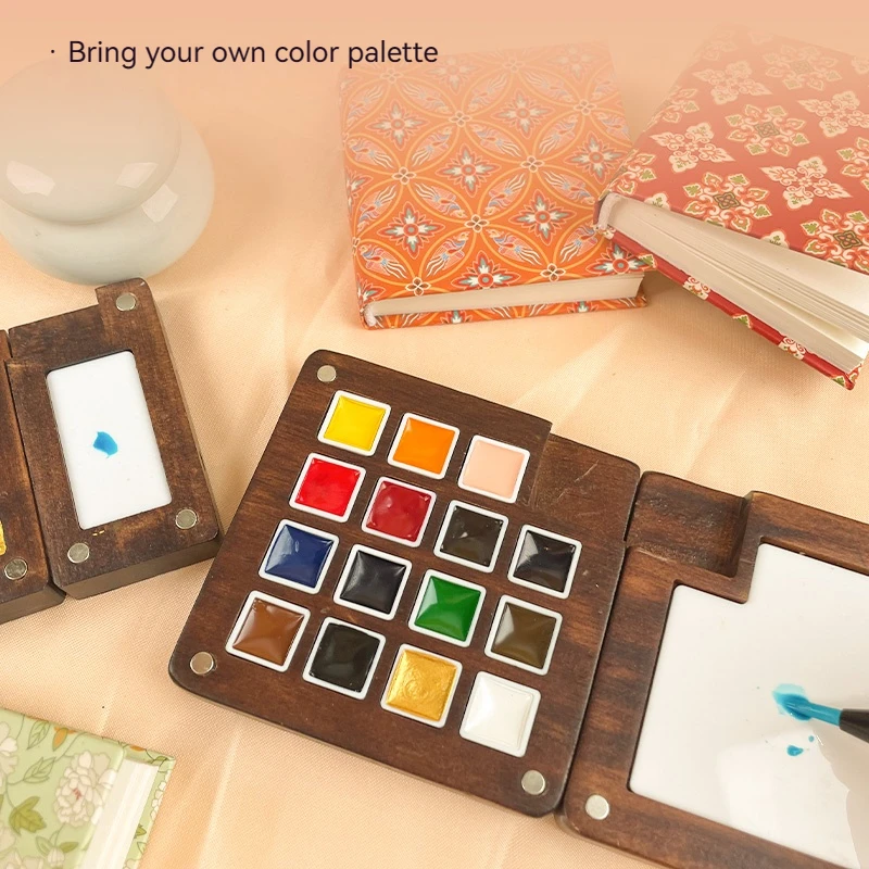 

Borrence 8/15 Colors Solid Watercolor Paint Set Watercolor Paper Supplies Watercolor Pigment for Beginner Drawing
