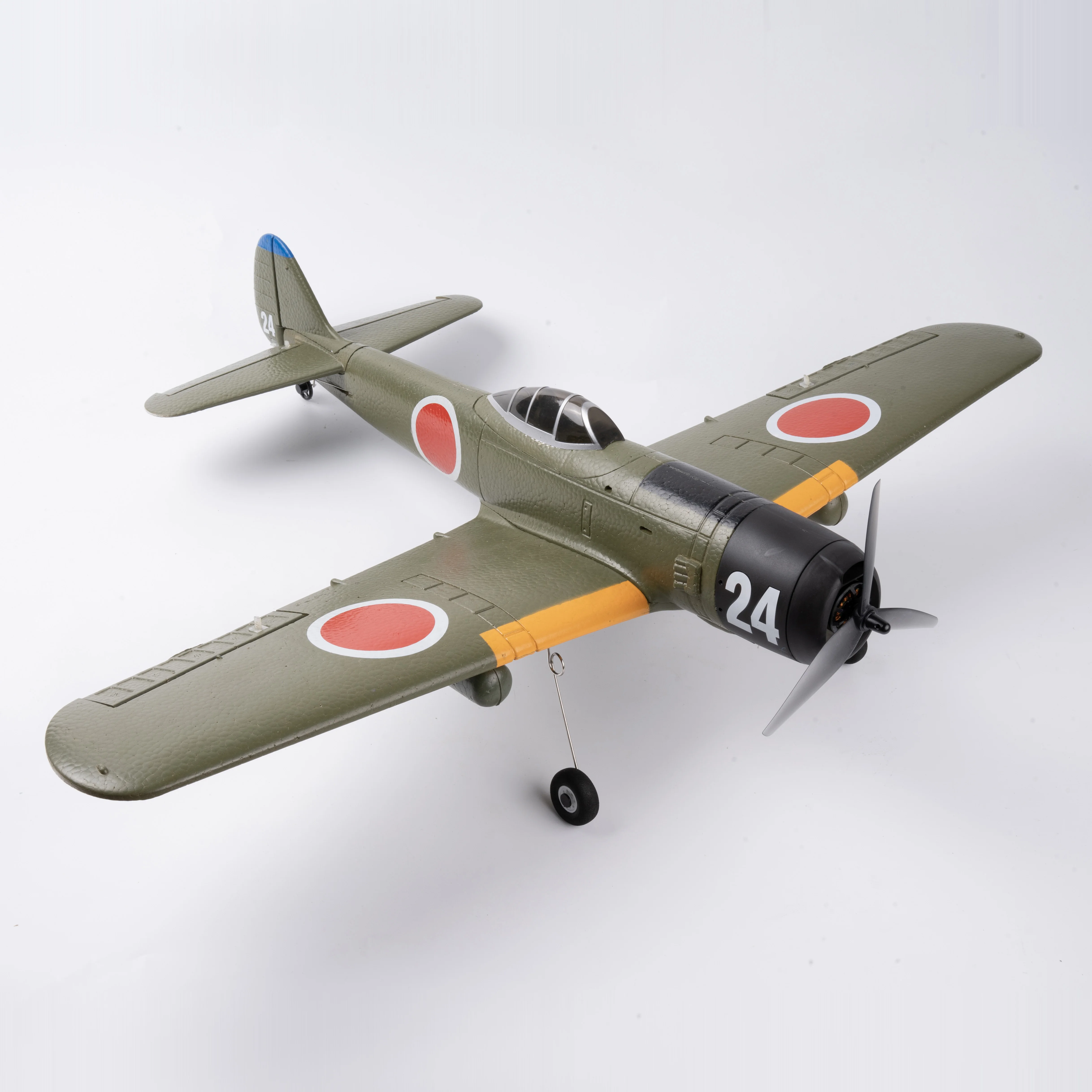 Ki84 Large Remote-Controlled Aircraft  Four-Channel Brushless Fighter Aerobatic Glider Electric Fixed-Wing Model Aircraft Gift 4