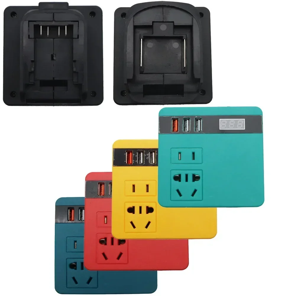 220V มัลติฟังก์ชั่นอัจฉริยะแบตเตอรี่ลิเธียมอินเวอร์เตอร์ USB ชาร์จสําหรับป้องกันการโอเวอร์โหลดอุปกรณ์ไฟฟ้าอุปกรณ์เสริม 1