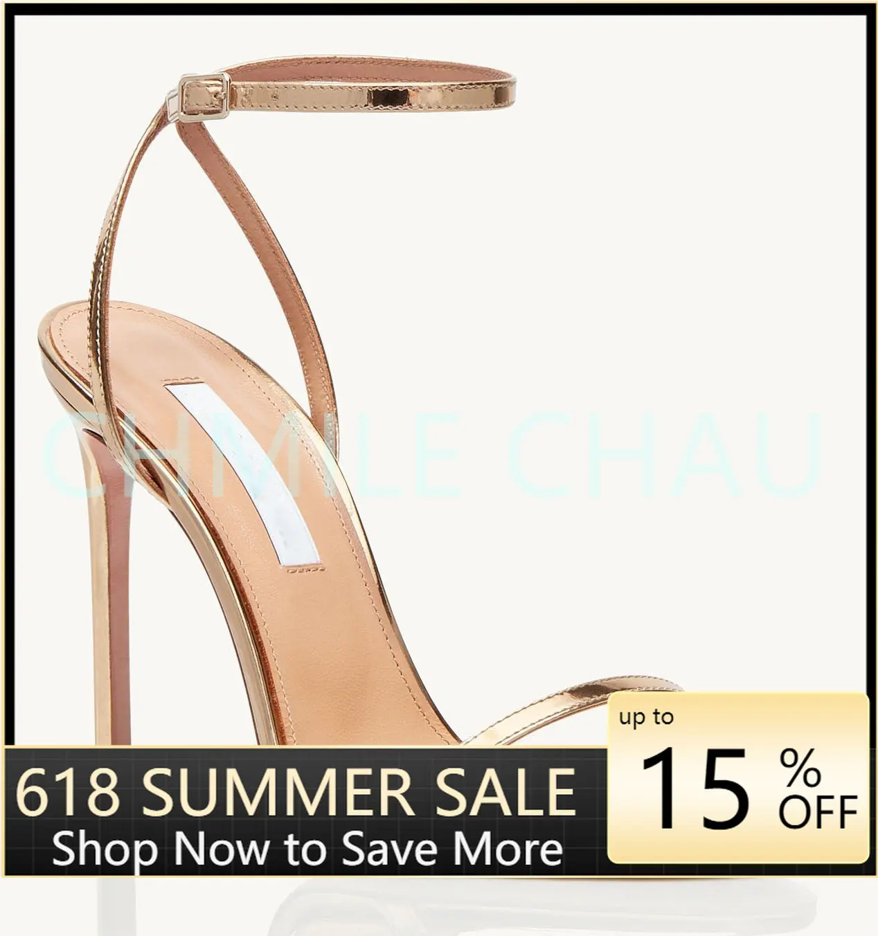 Concise Luxury Designer Women Sandals Stiletto High Heel Fetish Banquet