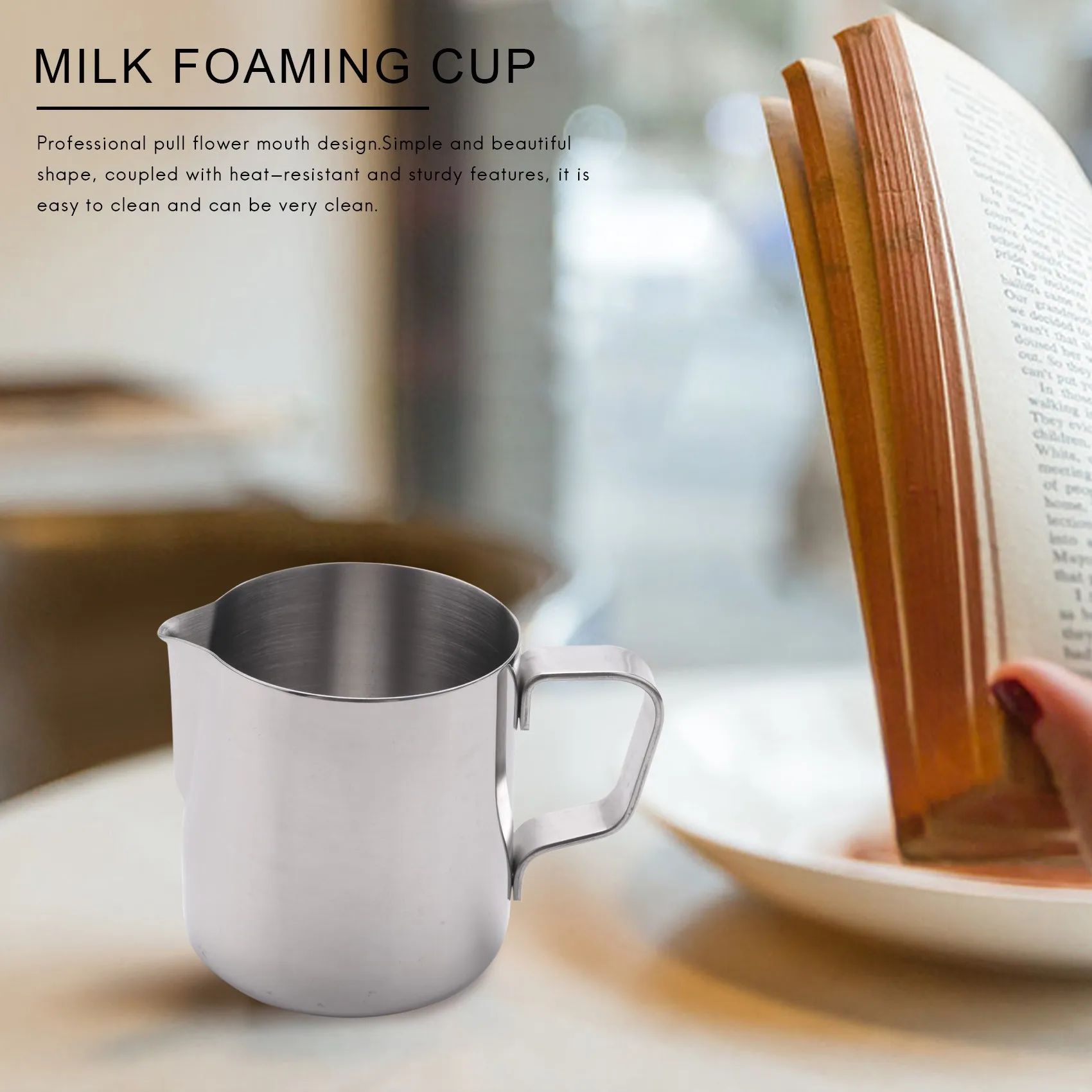 Milk Frother Stainless Steel Milk Jug Pitcher for Craft Coffee Latte Frothing Pitcher Latte Art 200ml