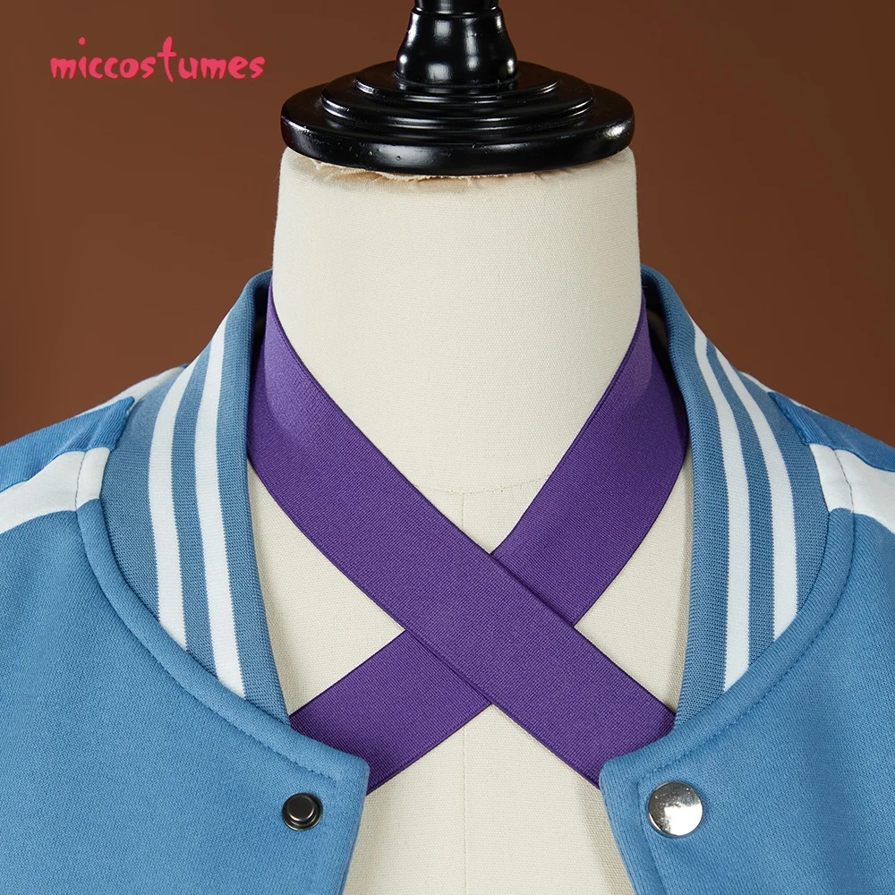 Frauen Seiko Cosplay Baseball Jacke mit Cape und Pullover 16