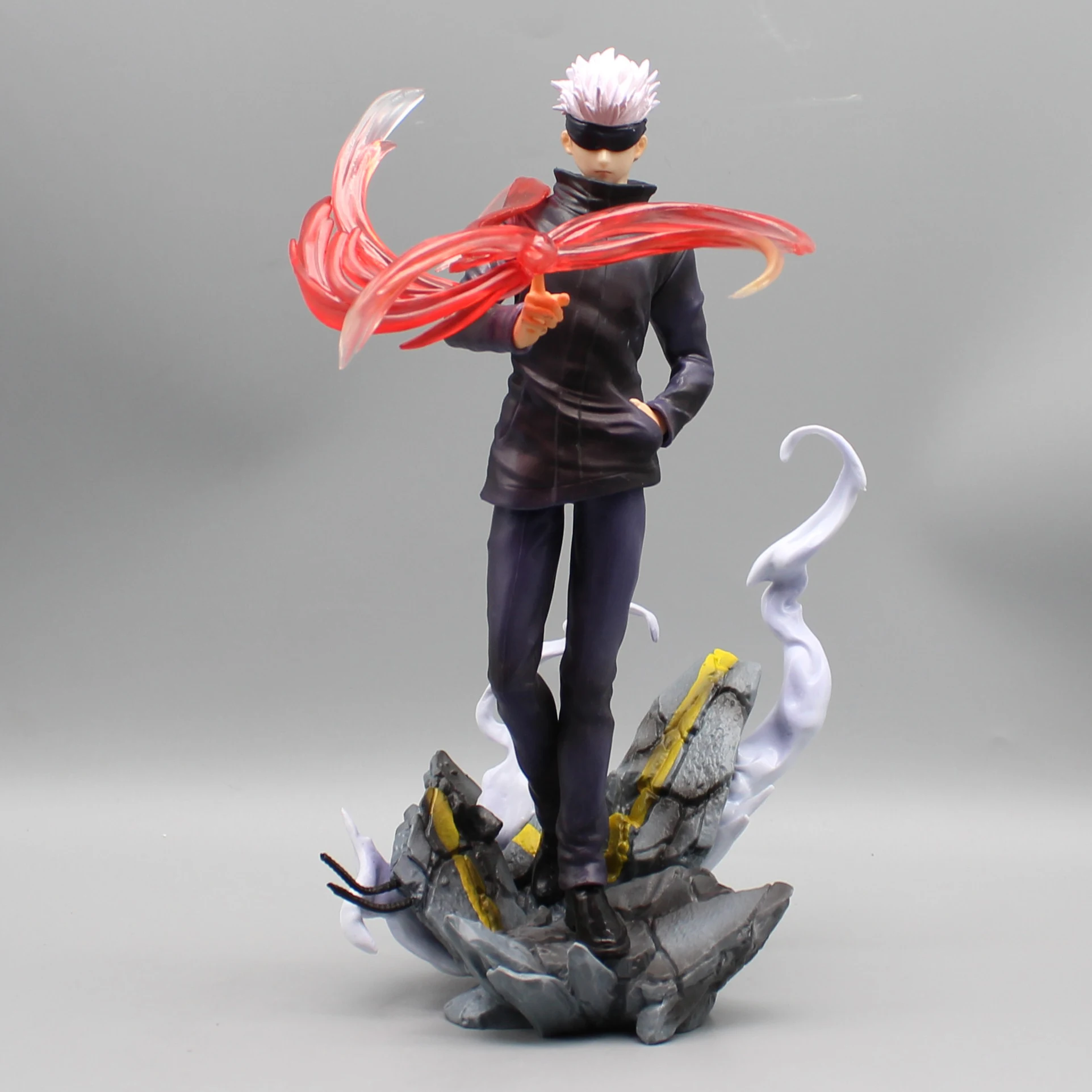 thumbnail image 1 of Figura de acción de anime Jujutsu Kaimmer Gojo Satoru, juguete coleccionable, modelo virtual de PVC, decoración de mantequilla, regalo de cumpleaños, 28 cm, 1 of 5