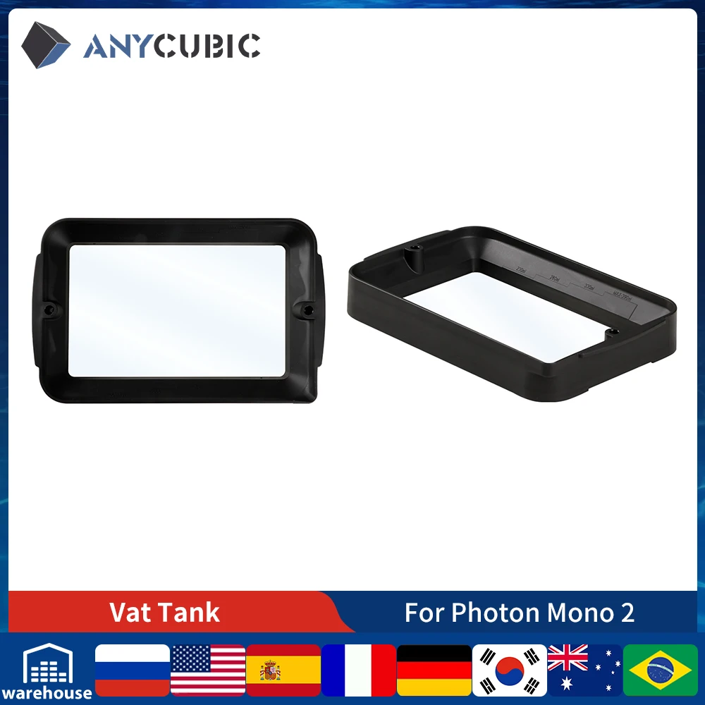 Anycubic-uv Resina Tanque Vat para Photon Mono Impressoras 3d Acessórios Peças Impressora 3d