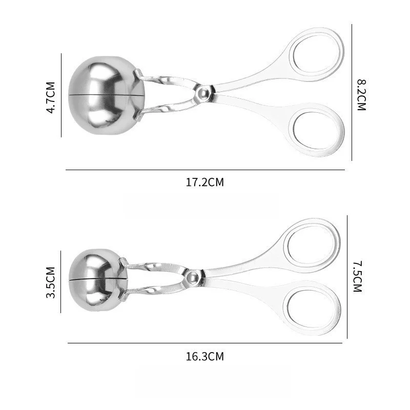 Meat Ball Maker Tool Stainless Steel Clip Ware Fish Ball Shrimp Rice Round Rice Maker Easy eatball Making Mold