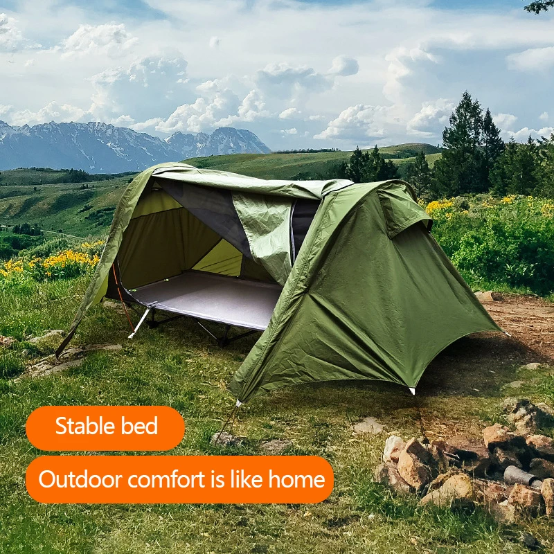 Multifunctional Off-the-Ground Camping Tent with Built-In Bed 3