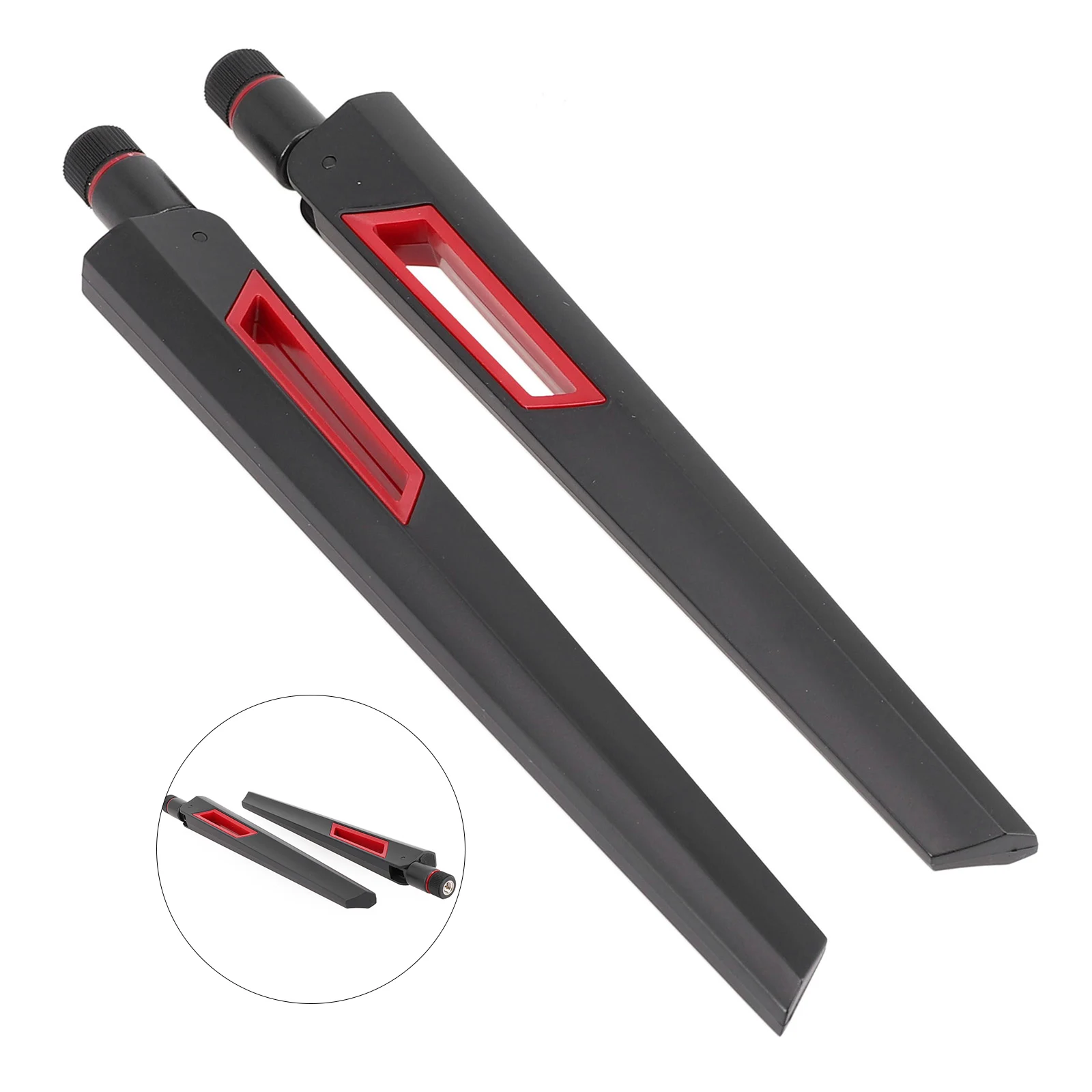 

2pcs WiFi Router Antenna 2400-2500MHZ 5150-5850MHZ Dual Network WiFi Router Antenna RP SMA Male For Wireless Transmitter