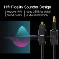 3.5mm Plug to Toslink Audio Cable Digital SPDIF Optical Fiber Cord Gold Plated For Speaker Blu-ray Player Xbox Power Amplifier 4