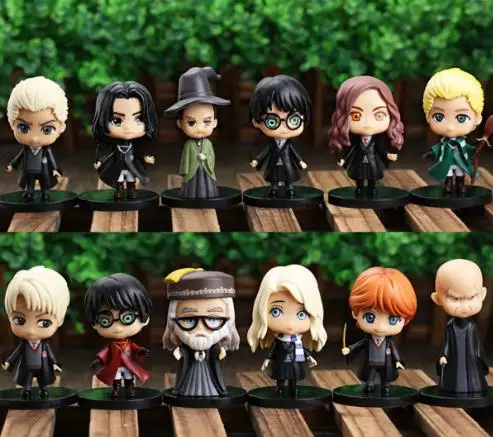2023 Nuovi 12 Pezzi Hermione Ron Malforsnap Professor Of Magic Academy Ornament Model Christmas Kids Gift