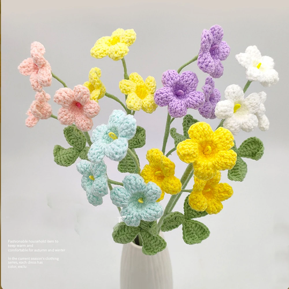 Charming Handmade Crochet Flower Bouquet - Perfect for Home Decor and Mother's Day Gift