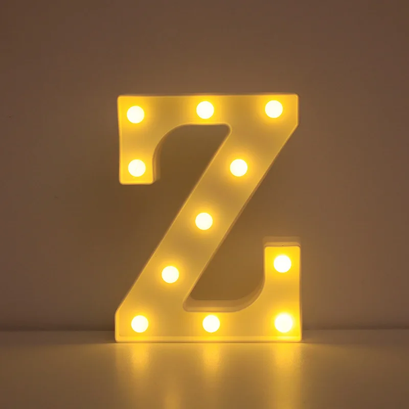 Illuminated LED Alphabet Letter & Number Lamp - Festive Night Light