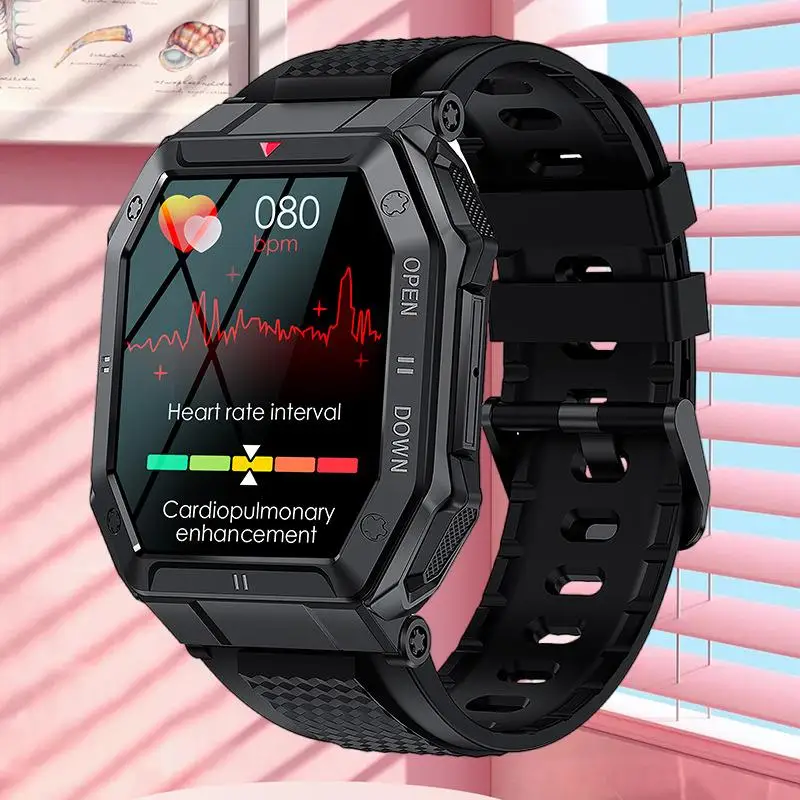 

Смарт-часы K55 с Bluetooth, пульсометром, тонометром и оксиметром