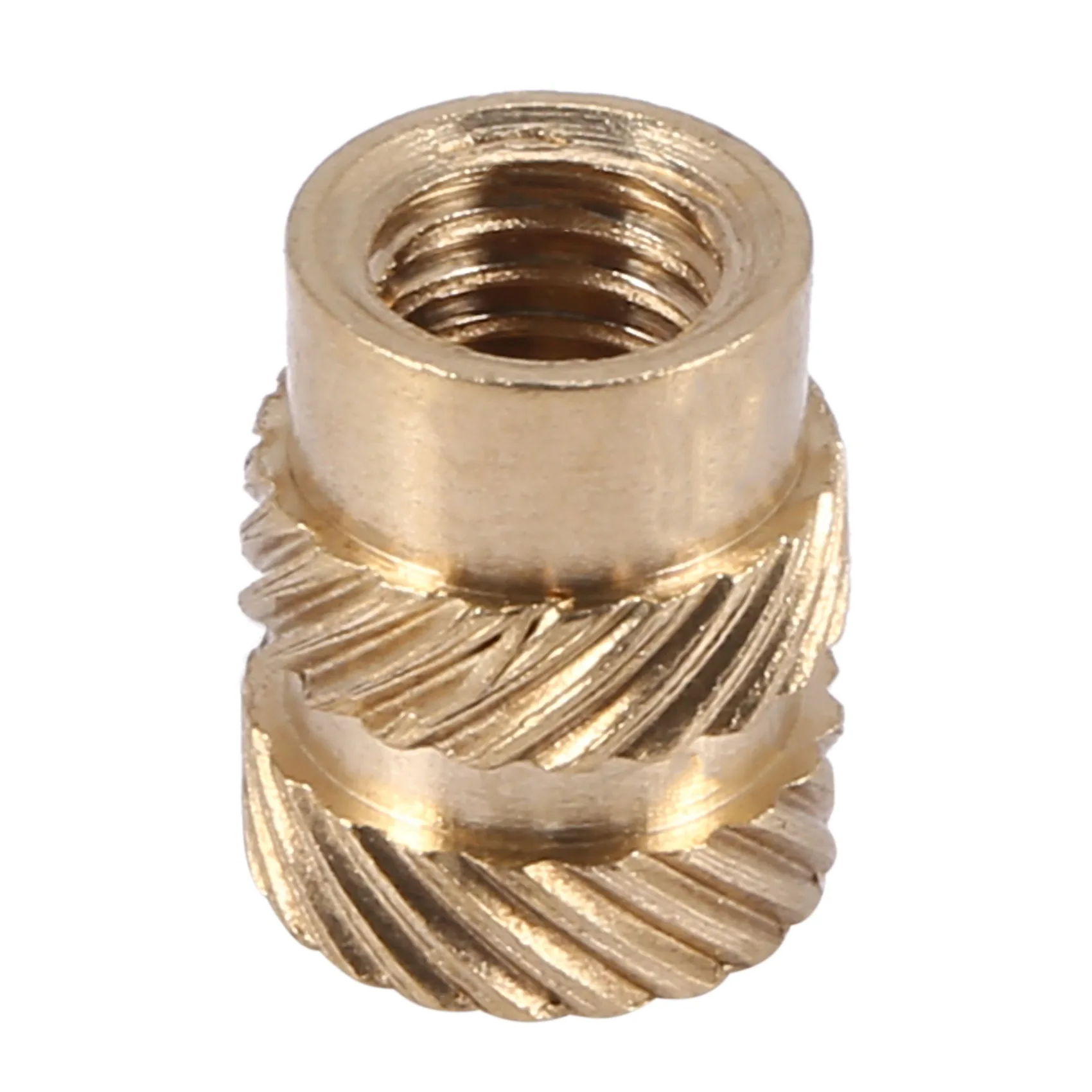 100Pcs M3 Thread Knurled Brass Threaded Heat Set Heat Resistant Insert Embedment Nut for 3D Printer