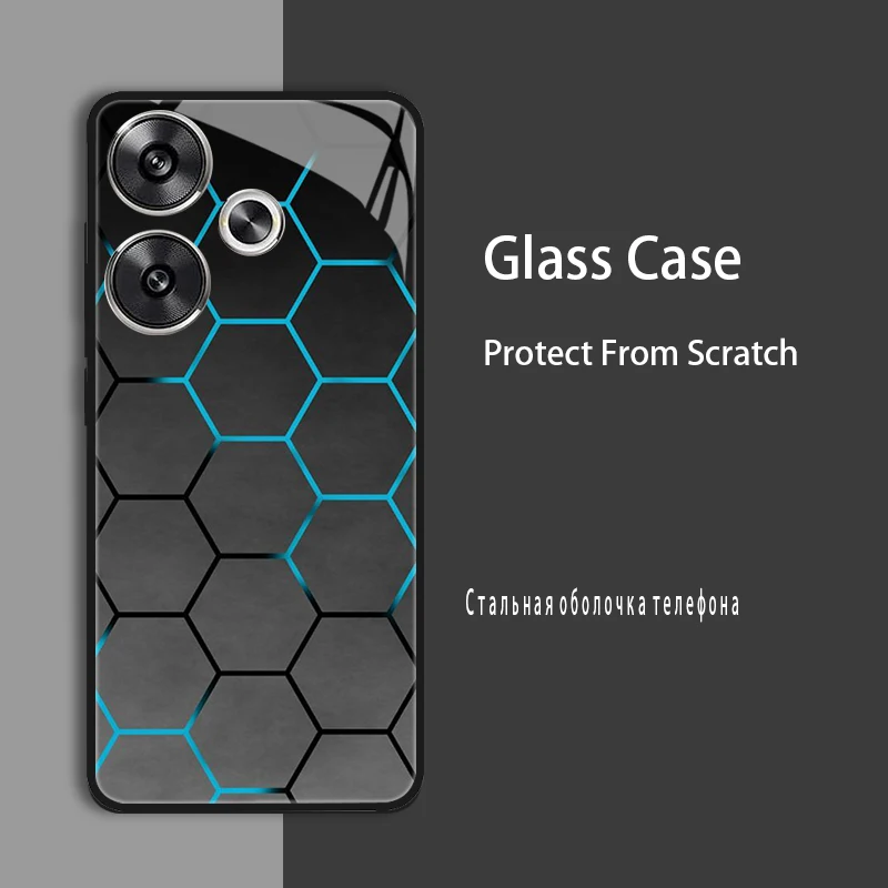 Enhanced Shockproof Tempered Glass Case Cover with Bumper Protection