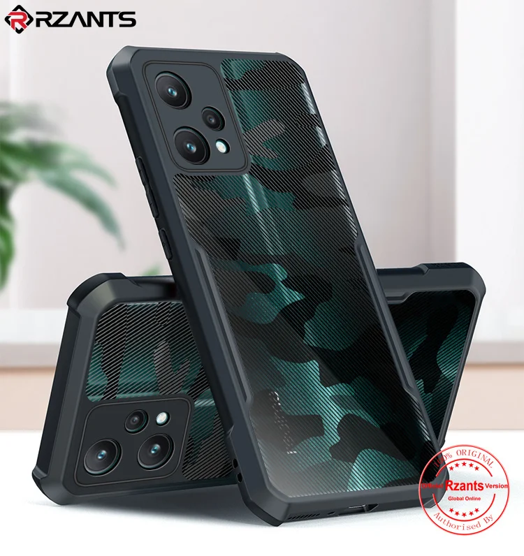 

Rzants For OPPO Realme 9 Pro Plus 9i Case Hard [Camouflage Beetle ] Cover TPU Half Clear Military Cool Phone Casing