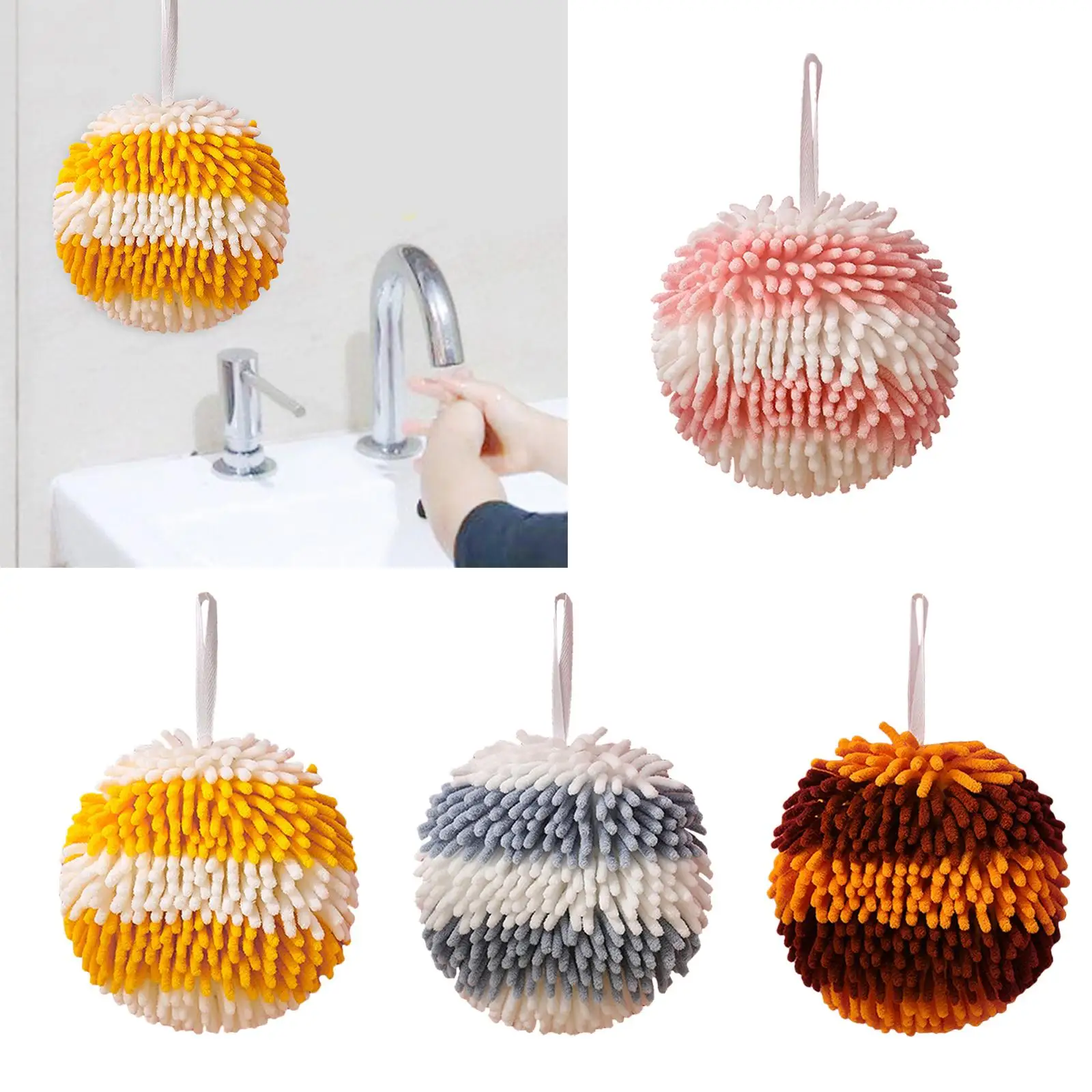 Towel, reusable towels fuzzy ball towels for shower toilet bathroom washroom