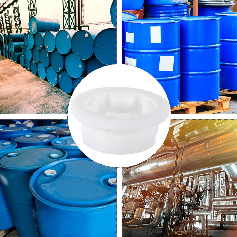 8 Pcs Chemical Barrel Cover Oil Lids Plastic Plug Drum Bung Caps with Hat Kettle Water