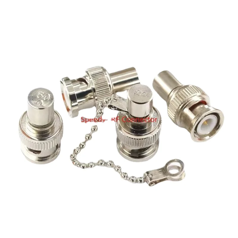 Bnc Macho Plug Terminação Manequim Carga 50ohm 75ohm Bnc Terminal Masculino rf Conector Bnc Coaxial para Cctv Entrega Rápida Peças q9
