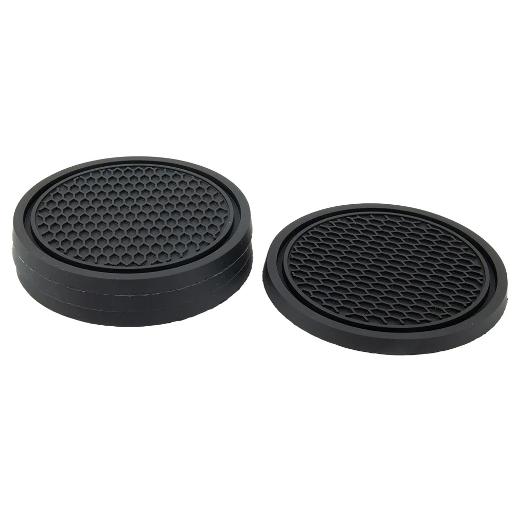 High Quality Practical To Use Easy To Clean Car Coasters 4pcs Anti-Slip Car Accessories Fit For: Car/Home Insert Coaster