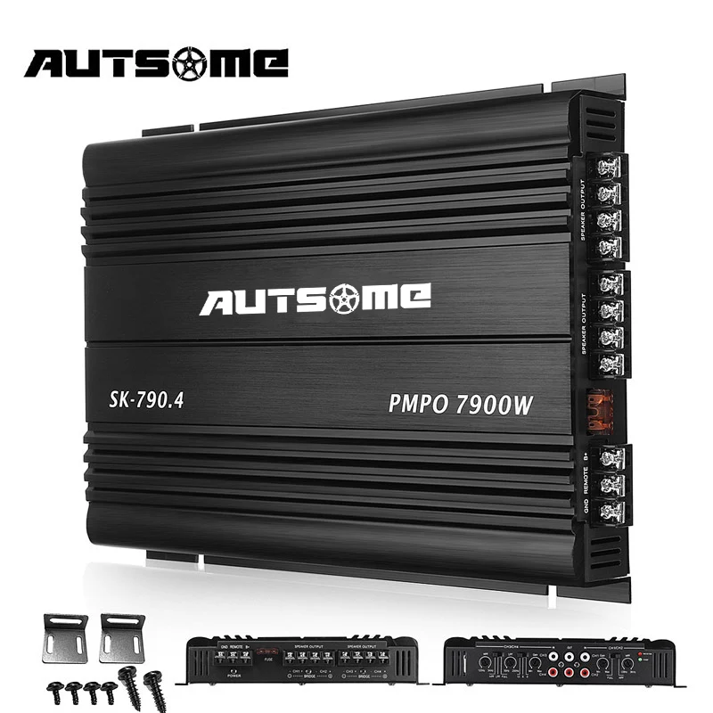12V 7900W Amplificatore Per Auto A 4 Canali Subwoofer Slim Classe A/B Amplificatore Audio Per Auto Amplificatori Potenti Subwoofer Amplificatori Per A