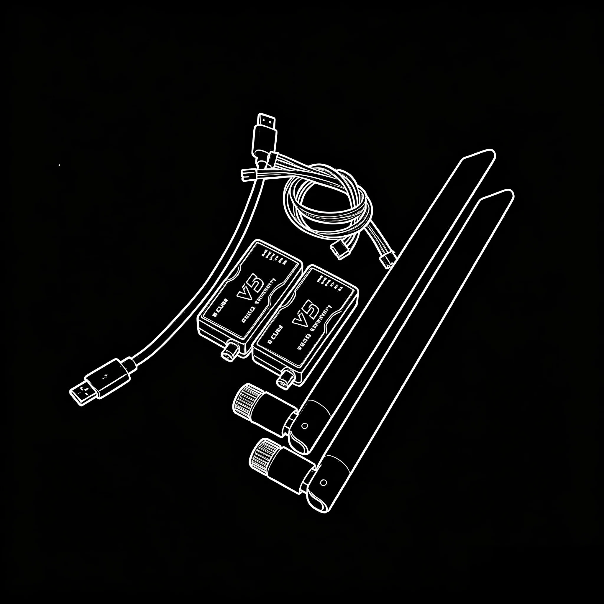 Drone Radiocommandé 433/915MHz V5 100-1000MW - Longue Portée
